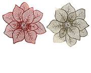 placemat pvc poinsettia 2col ass assortie d.44cm x h.1cm