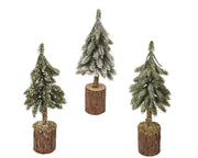 mini boom snowy 3ass binnen groen/wit d.7cm x h.21cm