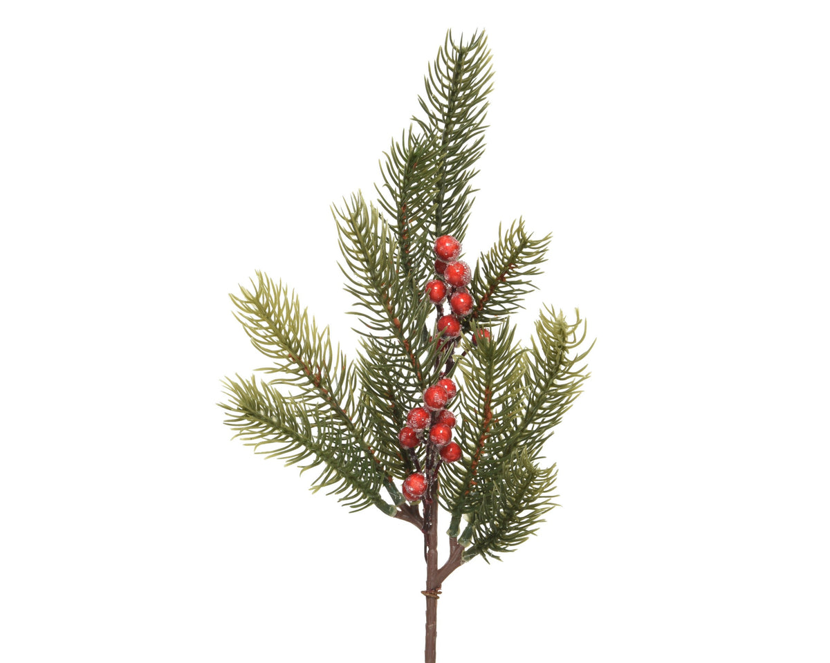 tak red berries binnen groen/rood l.6cm x w.12cm x h.36cm