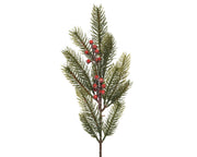 tak red berries binnen groen/rood l.6cm x w.12cm x h.49cm