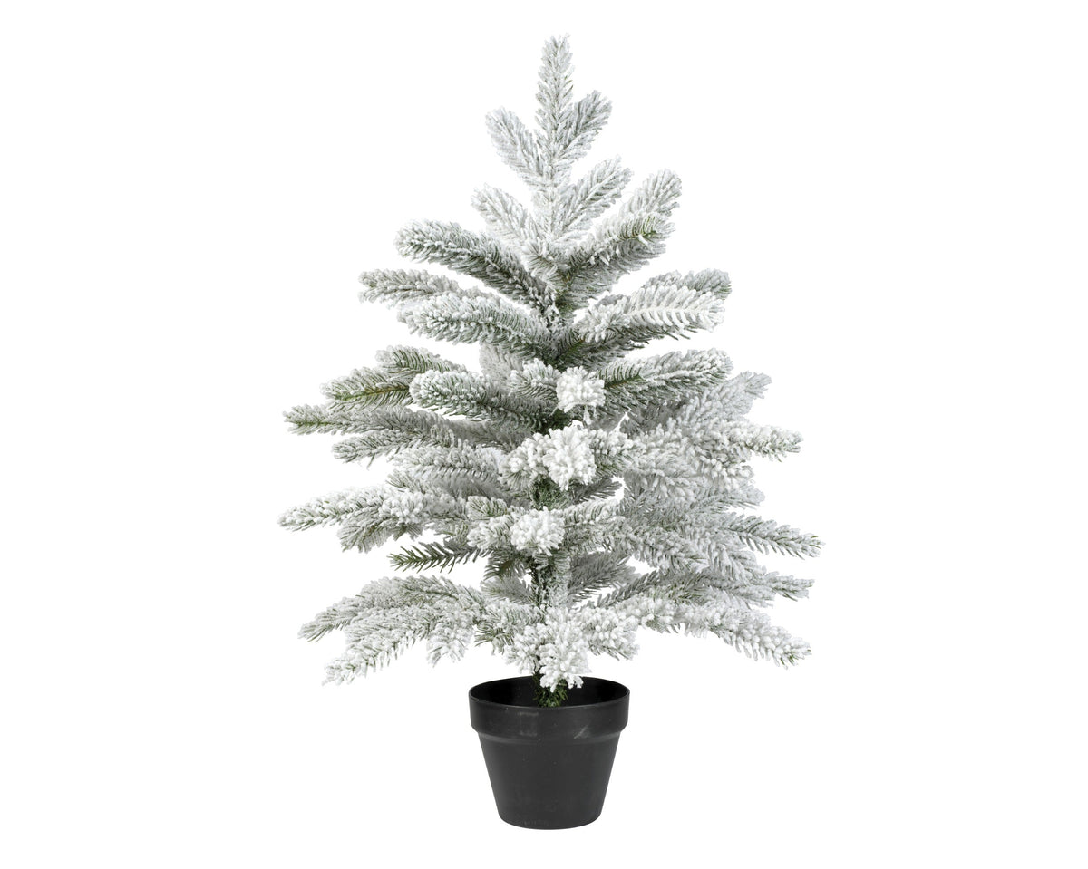 grandis mini boom snowy binnen groen/wit d.44cm x h.60cm