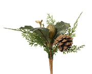steker binnen groen/goud l.10cm x w.12cm x h.20cm