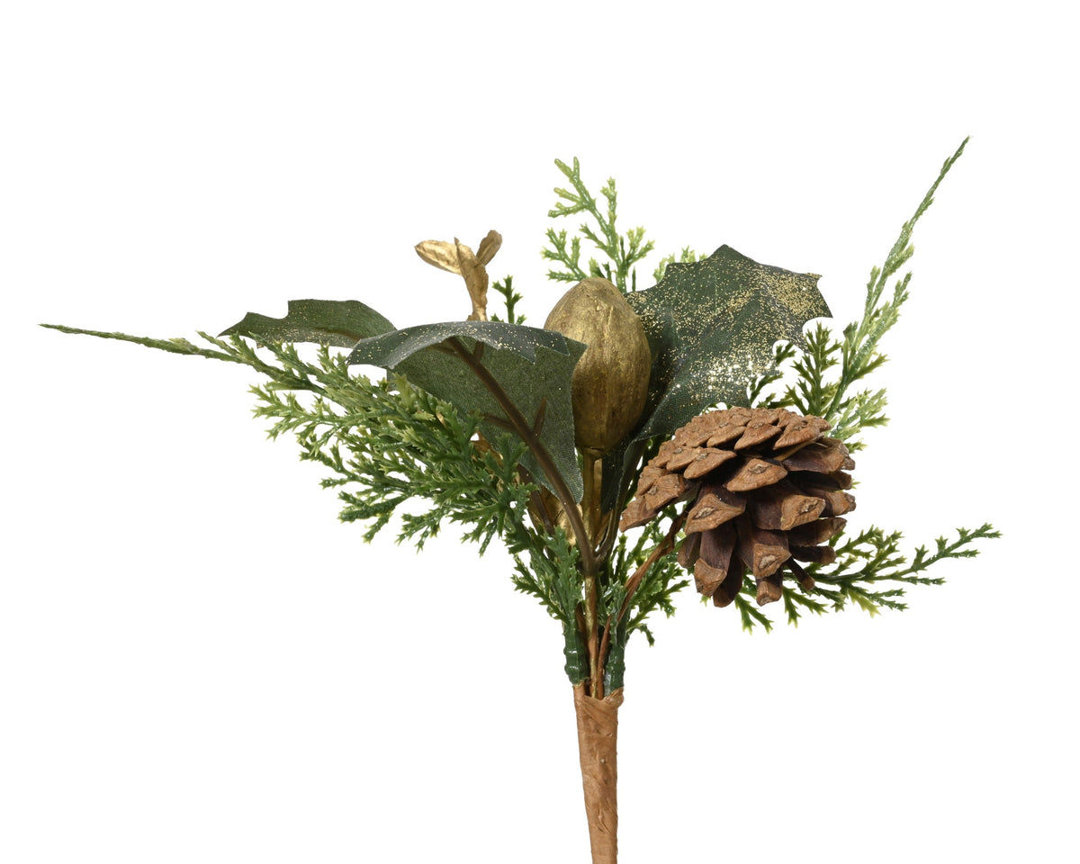 steker binnen groen/goud l.10cm x w.12cm x h.20cm