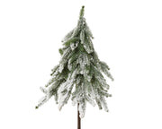 mini boom snowy binnen groen/wit d.20cm x h.80cm
