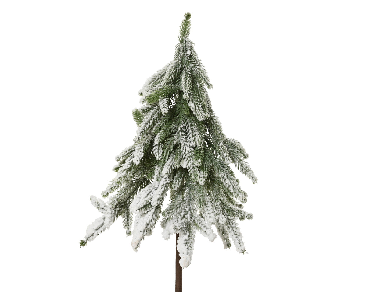 mini boom snowy binnen groen/wit d.20cm x h.80cm