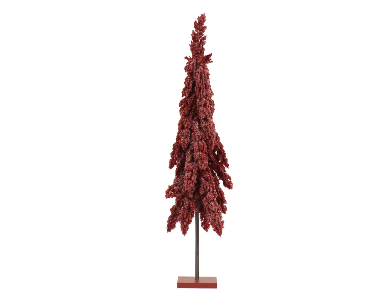 flurry fir mini boom glitter binnen fsc mix 100% bordeaux d.18cm x h.45cm
