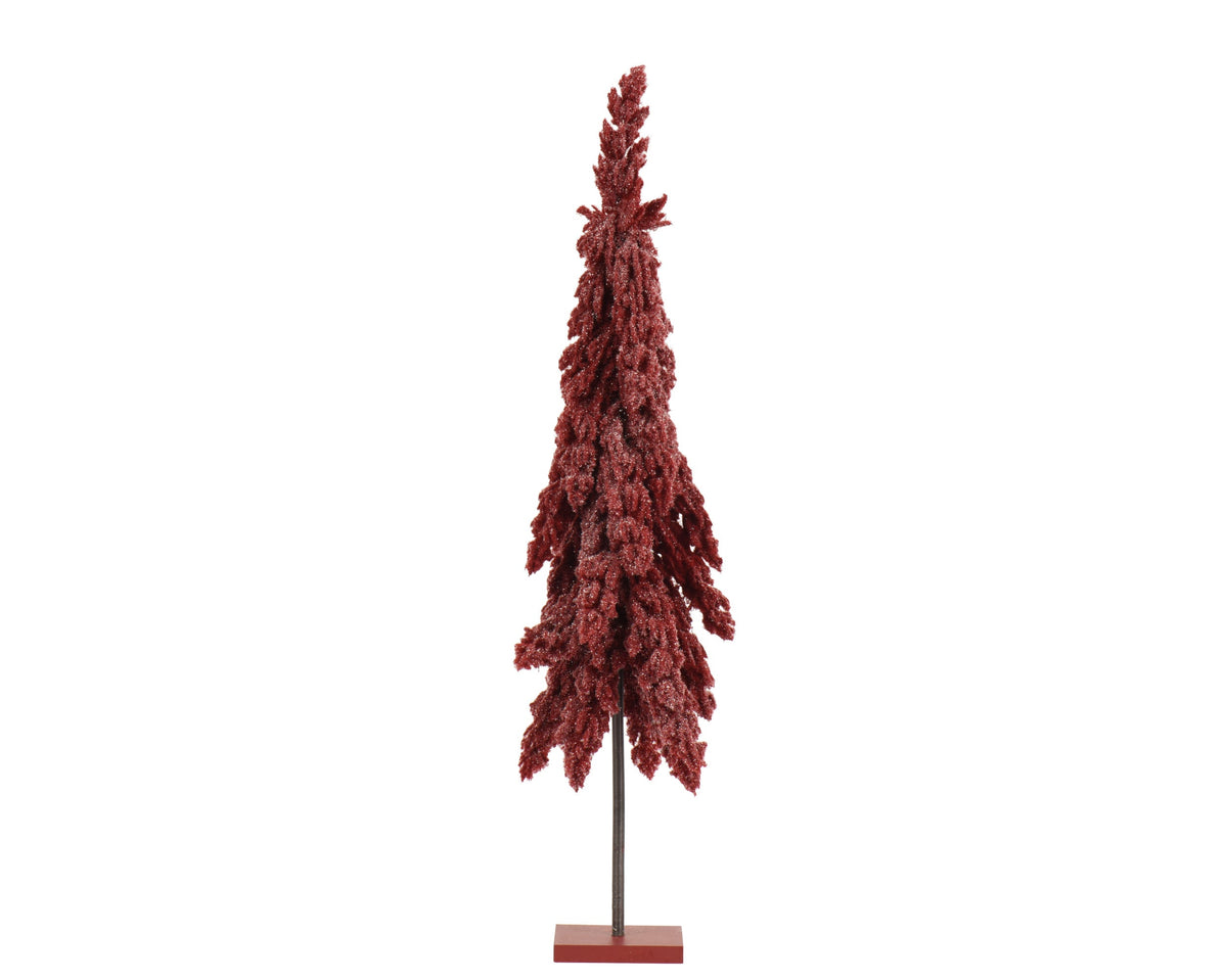 flurry fir mini boom glitter binnen fsc mix 100% bordeaux d.20cm x h.75cm