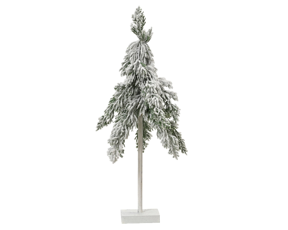 flurry fir mini boom frosted binnen fsc mix 100% groen/wit d.18cm x h.45cm