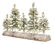 tafelstuk snow micro led binnen groen/wit/warm wit l.50cm x w.12cm x h.30cm