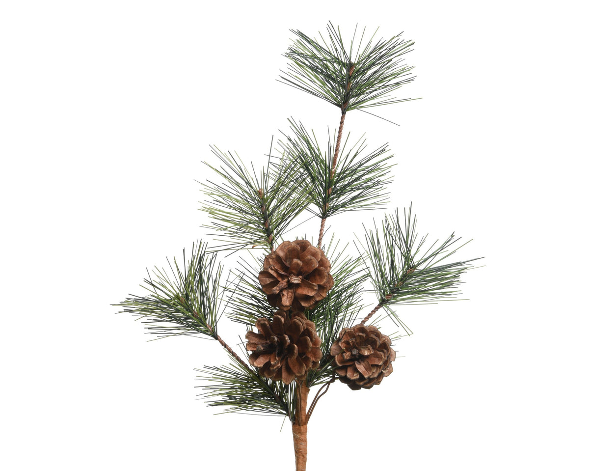 spray pinecones binnen groen l.7cm x w.12cm x h.30cm