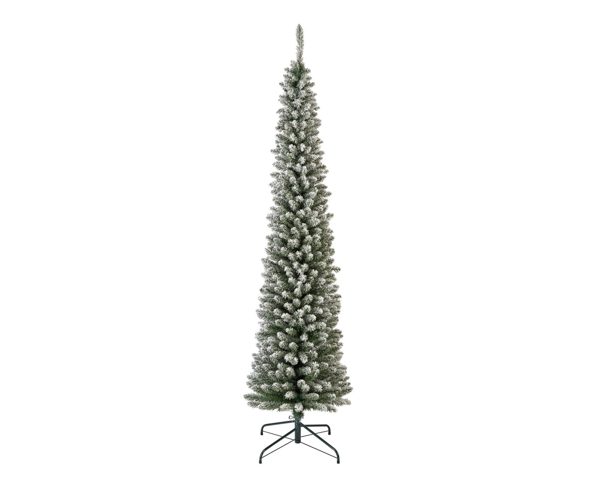pencil pine snowy groen/wit d.70cm h.240cm