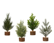 mini boom assorted, origial green, snowy, icy 4ass binnen fsc mix 100% groen/kleur(en) d.13cm x h.22cm