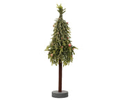 merry fir mini boom glitter w red berry and mashroom binnen groen/kleur(en) d.20cm x h.60cm