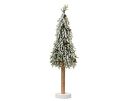 merry fir mini boom snowy w pinecone binnen groen/wit d.23cm x h.75cm