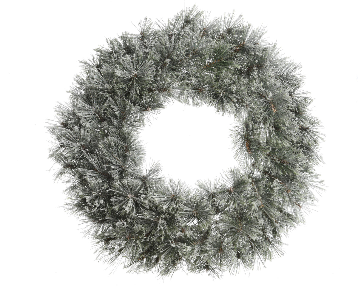 cashmere krans frosted binnen groen/wit d.63cm h.10cm