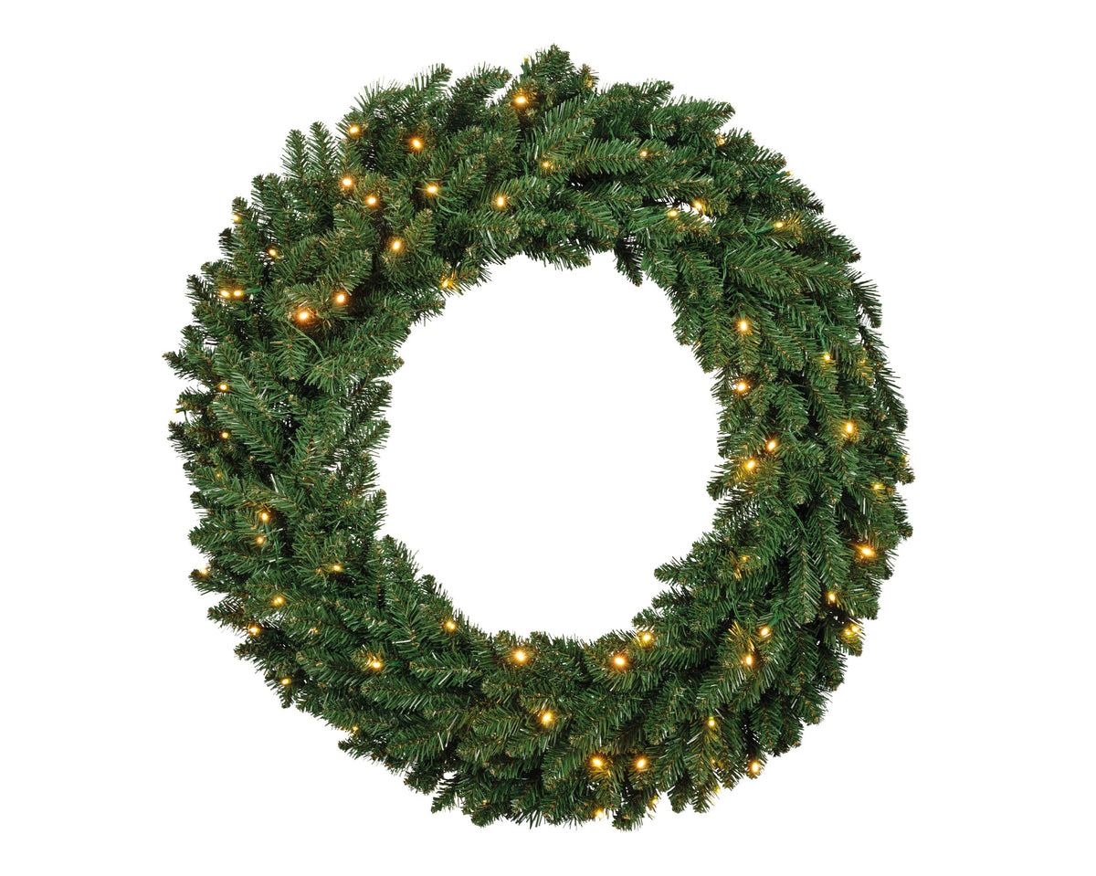 everest krans led binnen en buiten groen/soft gold d.80cm h.20cm 80l