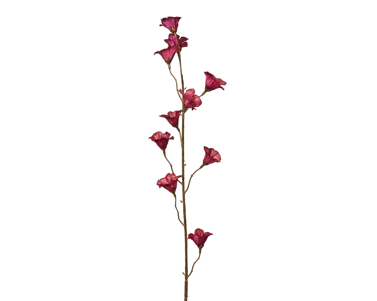 spray polyester bell flower paars l.11cm x w.9cm x h.83cm