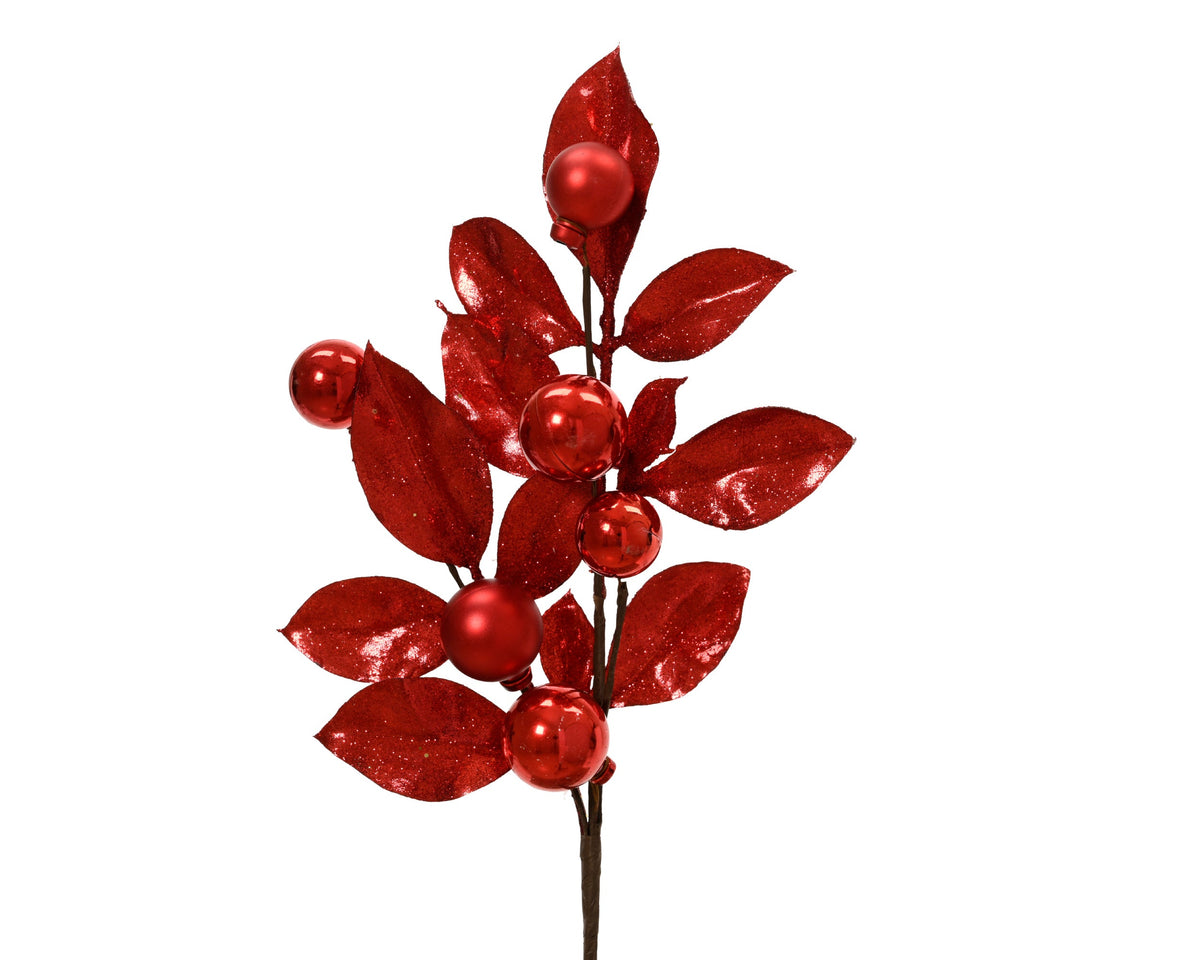 spray pe glitters kerstrood l.3cm x w.15cm x h.36cm