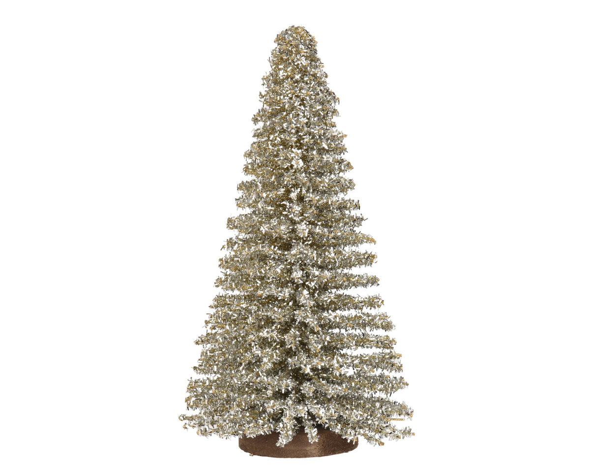 boom bamboe glitters on foot champagne d.12cm x h.30cm