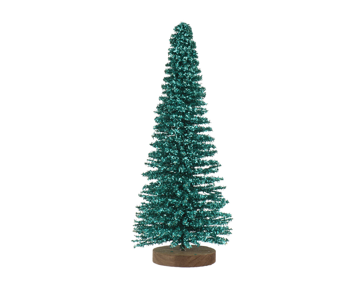 boom bamboe glitters on foot emerald d.12cm x h.30cm