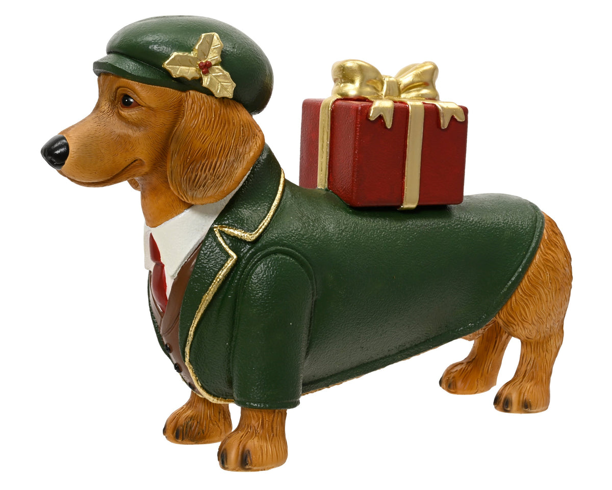 hond magnesium standing giftbox groen/kleur(en) l.58cm x w.16.5cm x h.41cm