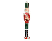 notenkraker vurenhout fsc 100% groen/rood l.15cm x w.15cm x h.89cm