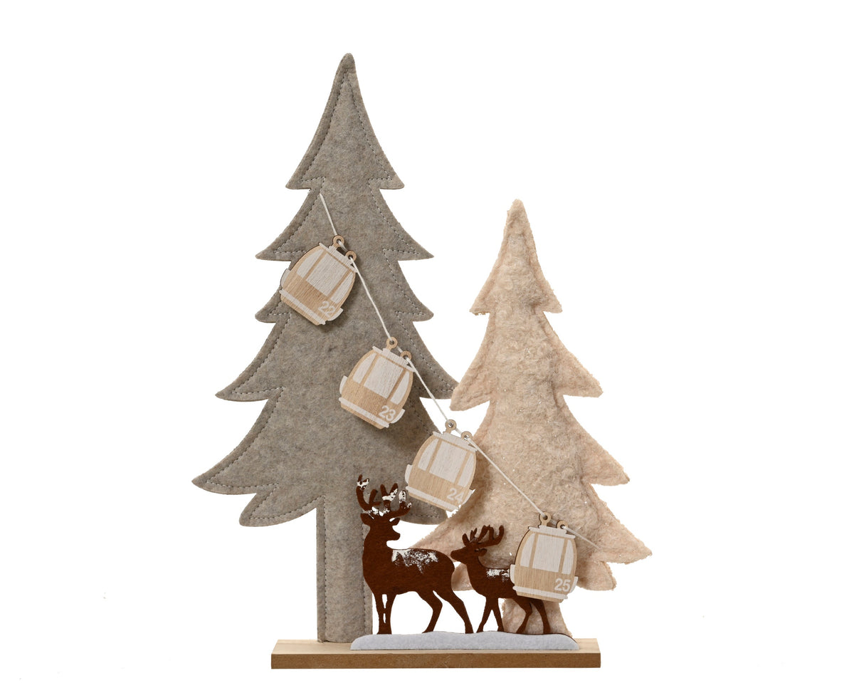boom vilt mdf base,cable car beige/kleur(en) l.27.5cm x w.4cm x h.35.5cm
