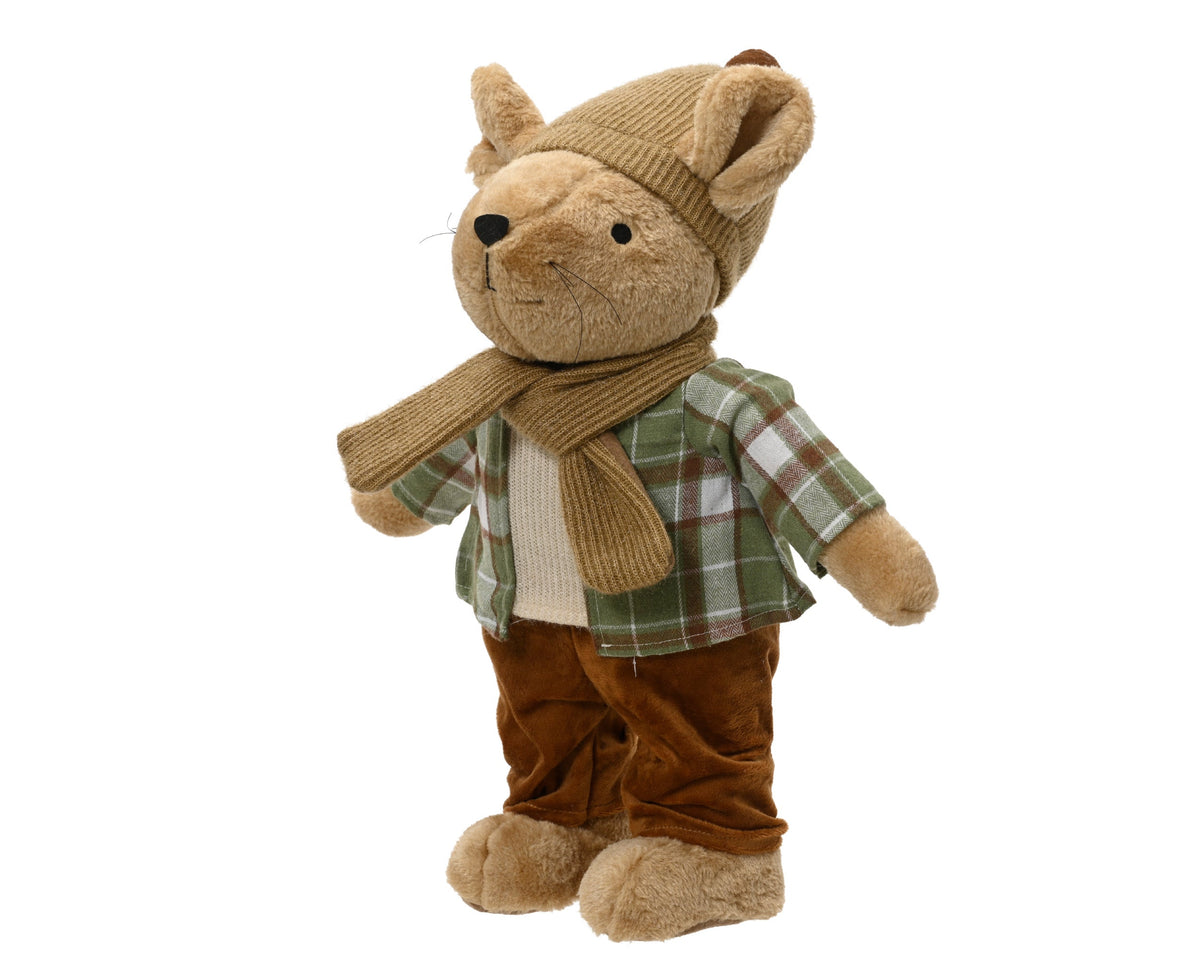 muis polyester standing plastic hard body multi l.30cm x w.26cm x h.47cm