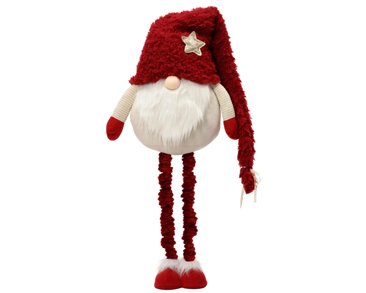 gnoom polyester standing rood l.45cm w.26cm h.120cm