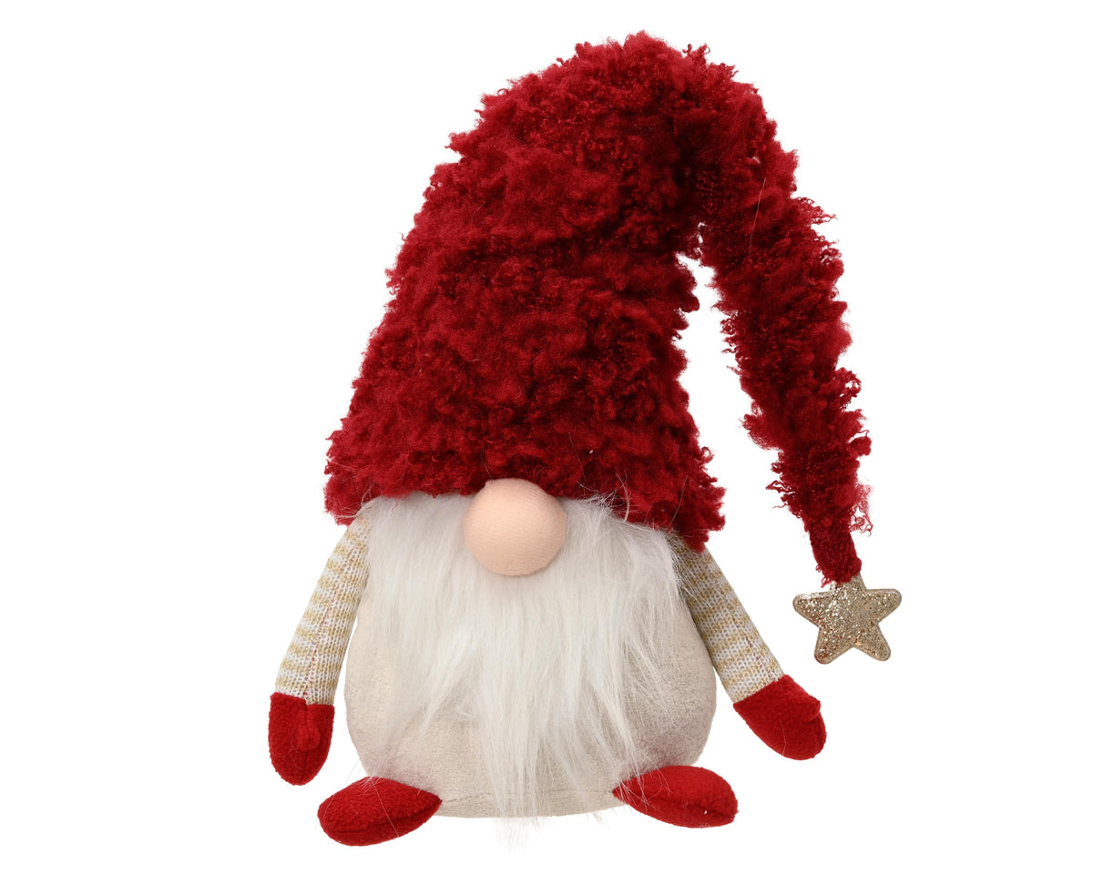 gnoom polyester sitting rood l.20cm w.14cm h.28cm