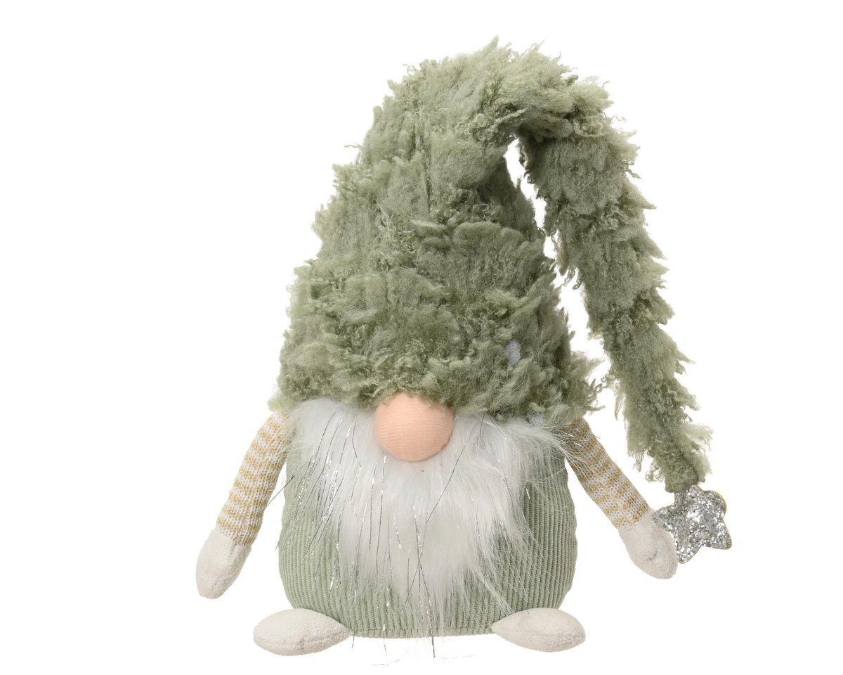 gnoom polyester sitting licht groen l.20cm w.14cm h.28cm