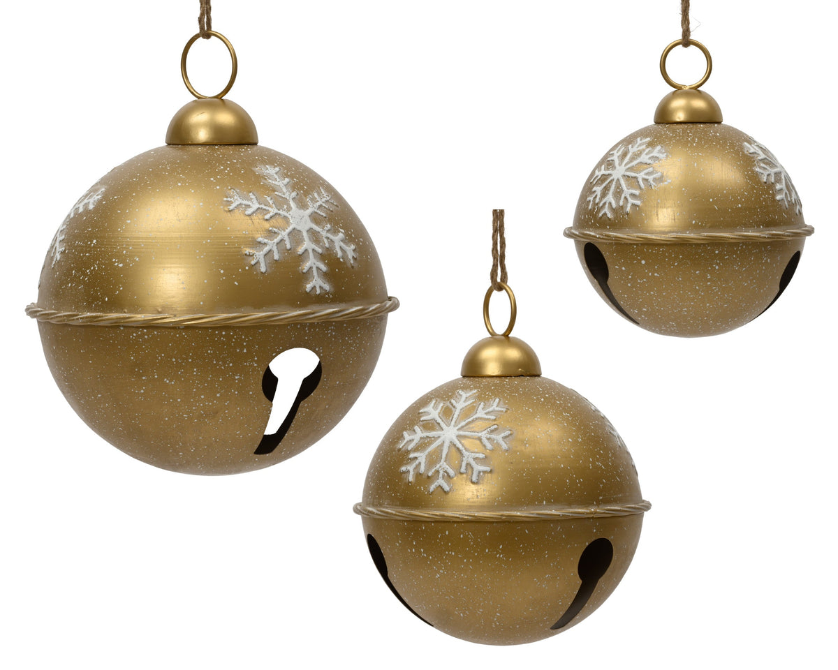 klok ijzer washed licht goud h.40cm