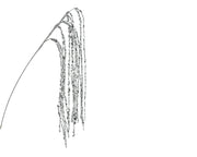 glitter spray plastic zilver l.7cm x w.3cm x h.65cm