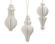 ornament papier champange gold glitter 40layers 100gsm 3ass fsc 100% wit d.5.5cm x h.12cm