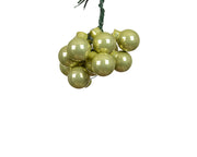 kerstballen op draad glas enamel warm pistache d.2.5cm