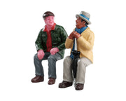 chatting with old friends, set of 2