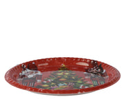 decobord pp round rood d.28cm x h.2.5cm