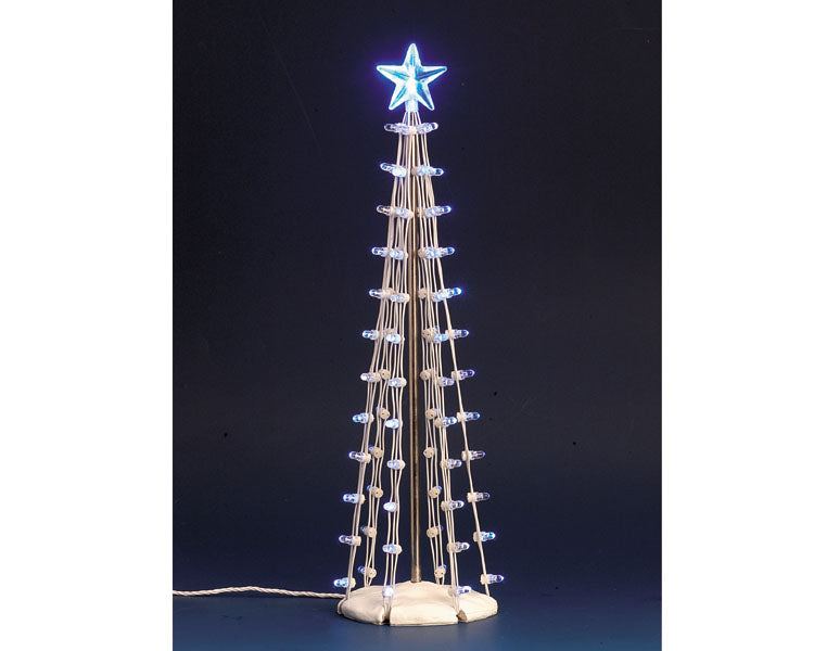 lighted silhouette tree(blue), l, b/o (4.5v)