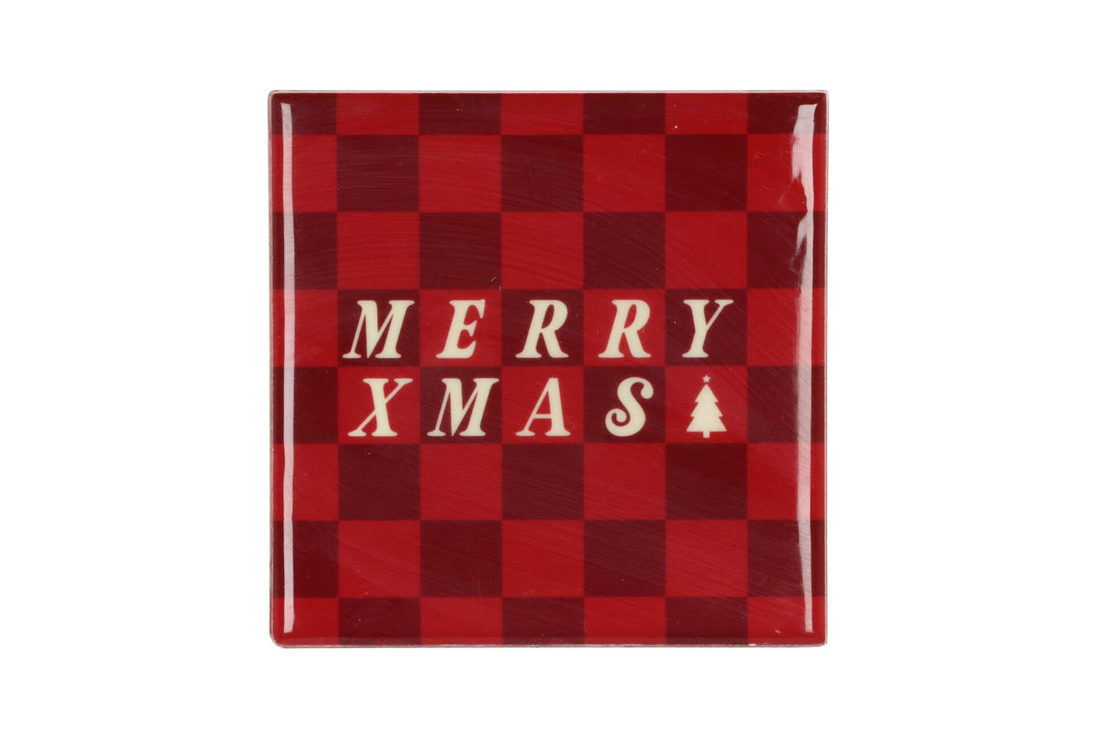 tile merry xmas red 10x10x1cm