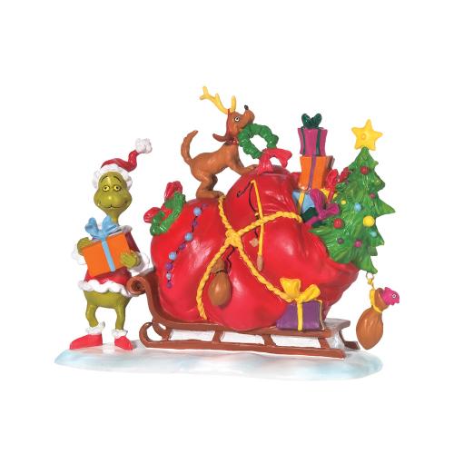 the grinch's small heart grew - the grinch village by d56