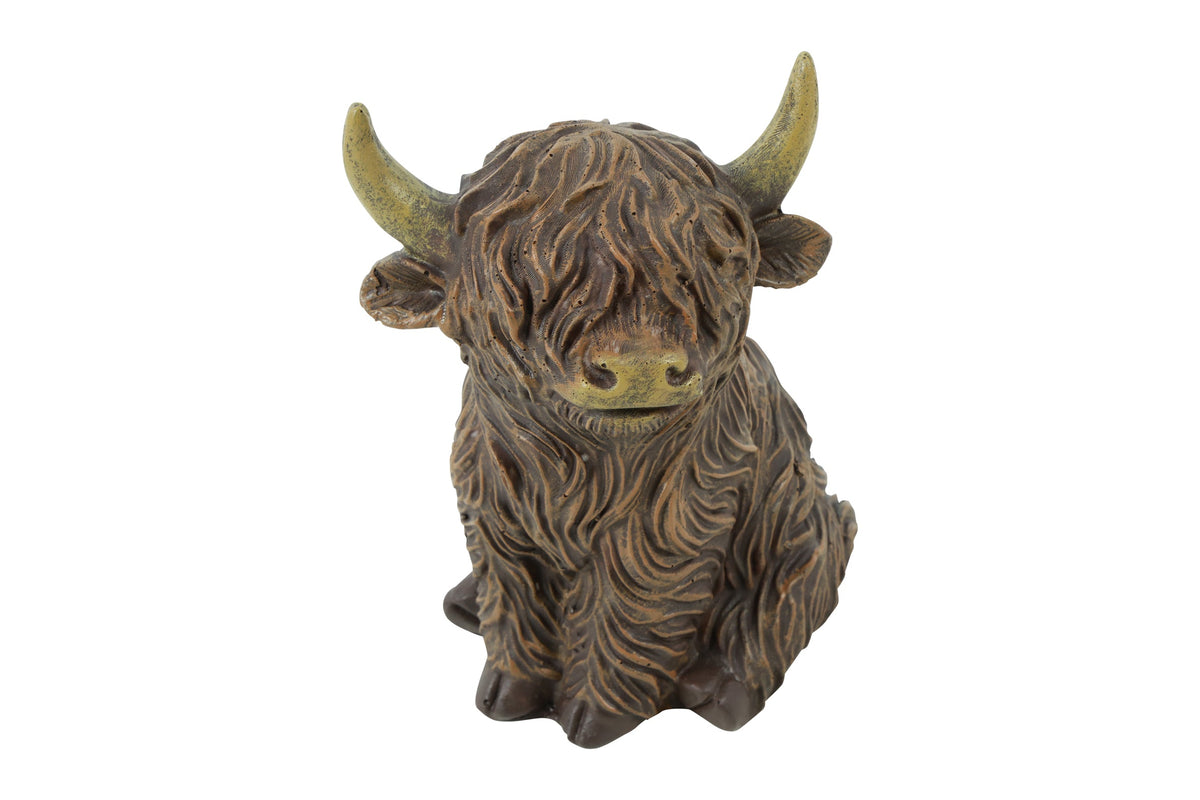 schotse hooglander zittend walker l bruin