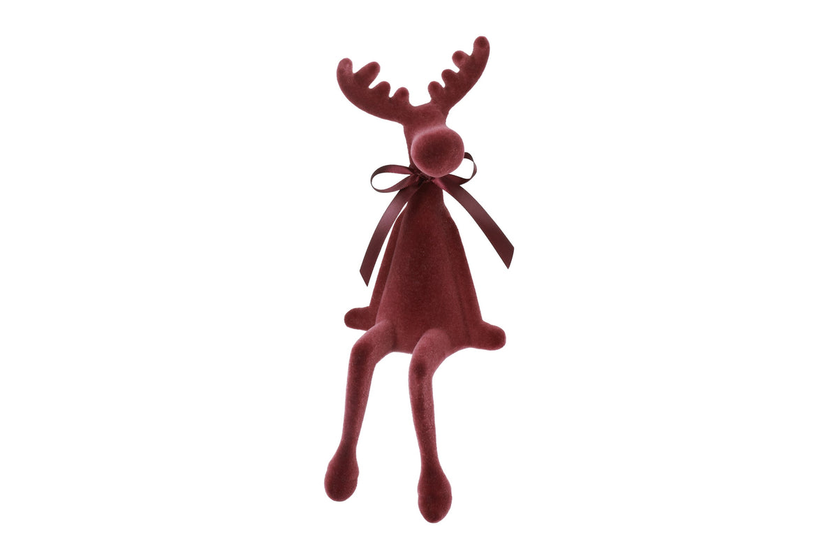 rendier zittend velvet adrian s bordeaux