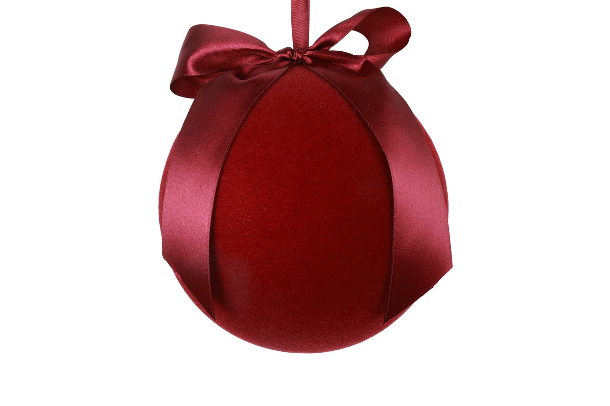 kerstbal m.lint amara s rood