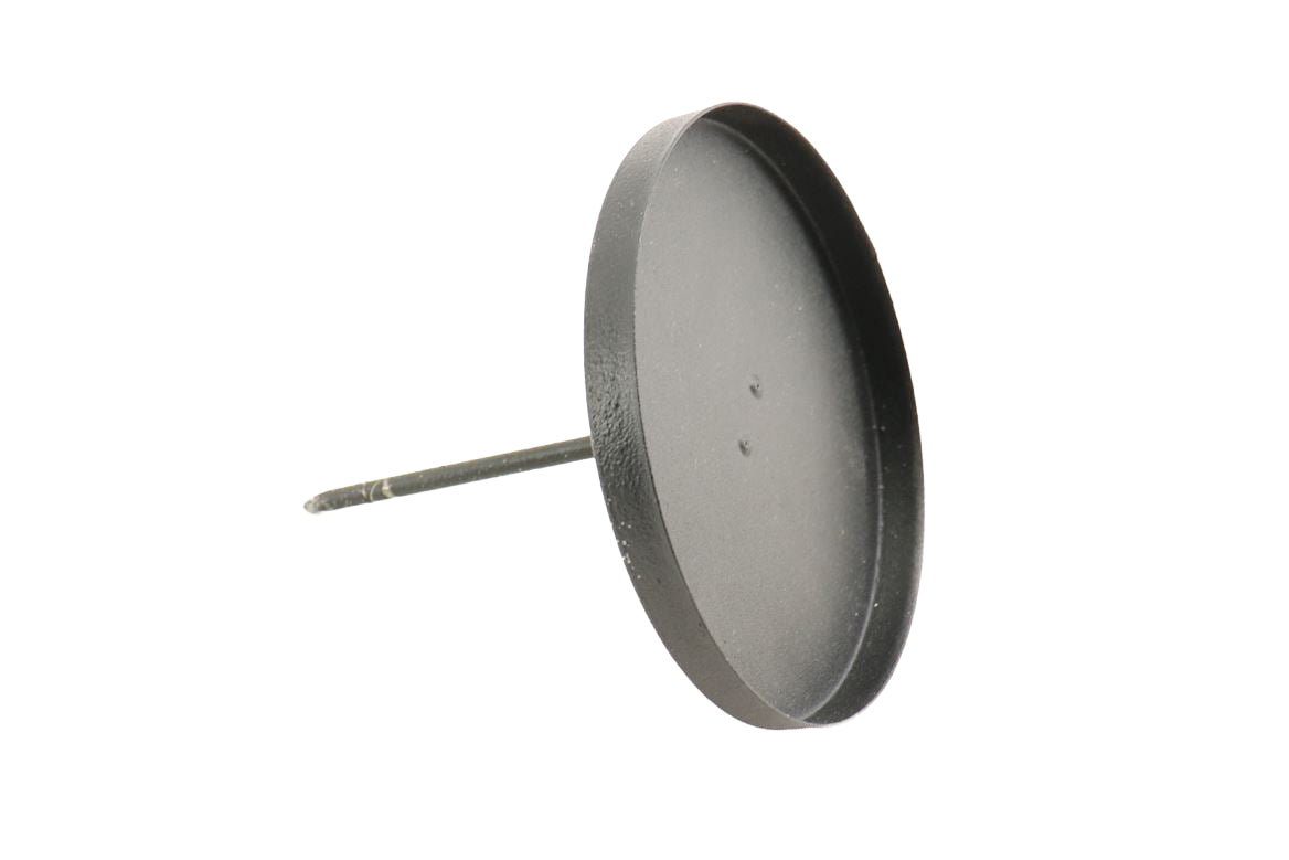 candleholder o/s 2pcs h11.2 d10.5 black