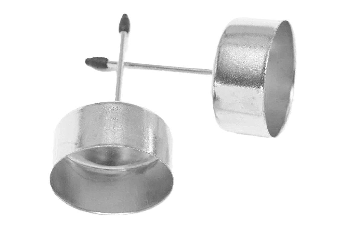 tealight holder o/s 2pcs h9d4.5 silver