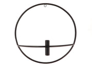 candleholder solide hang. w12.5d39 black