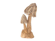 mushroom 2 teak baton w20h55 natural