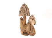 mushroom 2 teak baton w12h30 natural