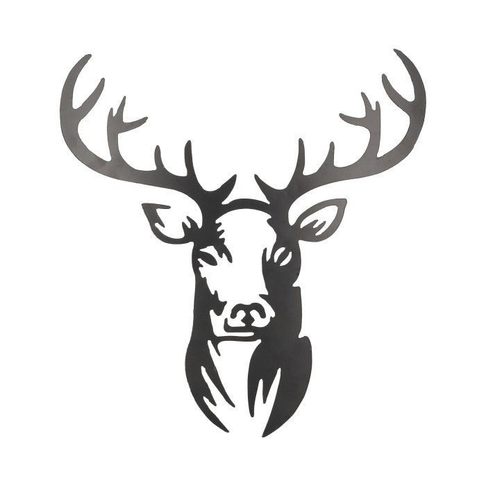 wall decoration karat deer l78w71h1 black