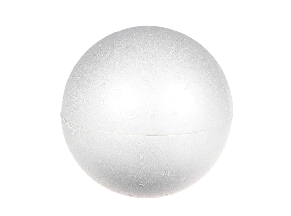 ball styrofoam d20 2 parts white